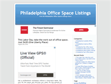 Tablet Screenshot of philadelphiaofficespacelistings.com
